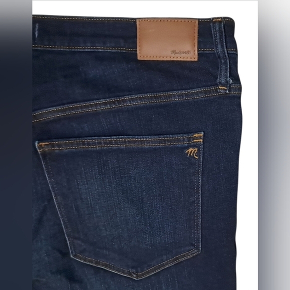 Madewell 9" Skinny Jeans Size 34 Dark Wash - Picture 14 of 16